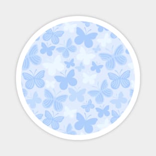 Blue Butterflies Pattern Magnet